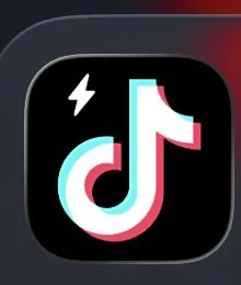 TikTok Liteのアプリアイコン(稲妻つき)